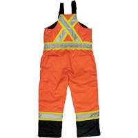 Ripstop Insulated Safety Bib Overall, Polyester, X-Small, High Visibility Orange Oxford Builders Supplies Inc