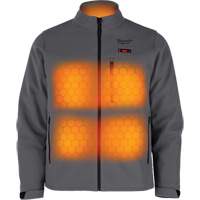 M12 Heated Toughshell Jacket (Jacket Only), Men's, Medium, Grey Oxford Builders Supplies Inc