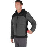 M12 Heated Quietshell Jacket with Battery, Men's, Small, Grey Oxford Builders Supplies Inc