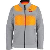 M12 Heated Axis Jacket with Battery, Women's, Small, Grey Oxford Builders Supplies Inc
