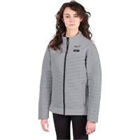 M12 Heated Axis Jacket with Battery, Women's, Small, Grey Oxford Builders Supplies Inc