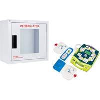 Ensemble armoire murale et d&eacute;fibrillateur AED Plus, Semi-automatique, Anglais, Classe 4 Oxford Builders Supplies Inc
