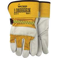 Longhorn Gloves, Large, Grain Cowhide Palm Oxford Builders Supplies Inc
