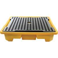 Palette de d&eacute;versements pour quatre barils, Capacit&eacute; de d&eacute;versement 66 gal. US, 57,5" x 57,5" x 12" Oxford Builders Supplies Inc