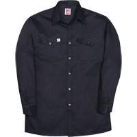 Chemise industrielle de travail &agrave; manches longues, Hommes, Petit, Bleu marine Oxford Builders Supplies Inc