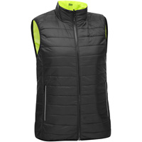 Veste bouffante, enveloppante et r&eacute;versible avec X au dos Bisley pour femmes, Jaune lime haute visibilit&eacute;, Petit, Polyester Oxford Builders Supplies Inc