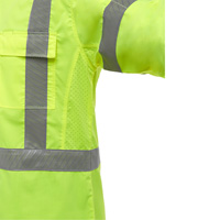 Chemise de travail &agrave; manches longues et X au dos Bisley avec X-Airflow, Poly-coton, Petit, Jaune lime haute visibilit&eacute; Oxford Builders Supplies Inc