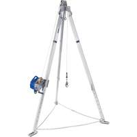 Tr&eacute;pied en aluminium pour espace clos avec cordage de s&eacute;curit&eacute; autor&eacute;tractable tri directionnel 8301098 Oxford Builders Supplies Inc