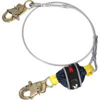 Cable Shock-Absorbing Lanyard, 6', Snap Hook Center, Snap Hook Leg Ends, Galvanized Steel Oxford Builders Supplies Inc