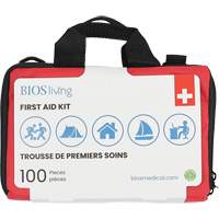 100-Piece Home & Travel First Aid Kit, Nylon Bag Oxford Builders Supplies Inc
