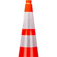 Premium Traffic Cone, 36", Orange, 4" & 6" Reflective Collar(s) Oxford Builders Supplies Inc
