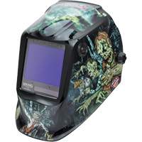 VIKING 3350 Zombie Welding Helmet, 3.74" L x 3.34" W View Area, 5 - 13 Shade Range Oxford Builders Supplies Inc