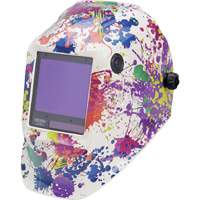 VIKING 3350 Creative Spark Welding Helmet, 3.74" L x 3.34" W View Area, 5 - 13 Shade Range Oxford Builders Supplies Inc