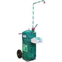 Insulated Mobile Self-Contained Emergency Safety Shower with Eye and Face Wash, 30 gal. Capacity, Meets None Oxford Builders Supplies Inc