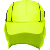 Chapeaux de refroidissement avec voiles pour le cou, Lime haute visibilit&eacute; Oxford Builders Supplies Inc