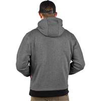 M12 Heated Hoodie (Jacket Only), Men's, Medium, Grey, Poly-Cotton Oxford Builders Supplies Inc