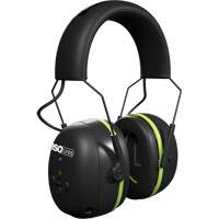 Black & Green Air Defender Bluetooth Earmuffs, Headband Style, 24 dB Oxford Builders Supplies Inc