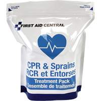 9 articles pour la RCR et le soin des entorses pour la trousse d'intervention d'urgence de premiers soins Oxford Builders Supplies Inc