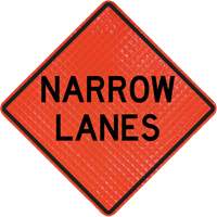 Quadra Flex Roll-Up Sign with Traffic Control Person Ahead Symbol Oxford Builders Supplies Inc