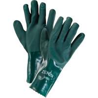 Gants verts &agrave; double enduit, 12" lo, PVC, Doublure en Jersey de coton, 70 mils Oxford Builders Supplies Inc