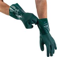 Gants verts &agrave; double enduit, 12" lo, PVC, Doublure en Jersey de coton, 70 mils Oxford Builders Supplies Inc