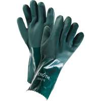 Gants verts &agrave; double enduit, 14" lo, PVC, Doublure en Jersey de coton, 70 mils Oxford Builders Supplies Inc