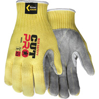 CutPro&reg; Cut Resistant Work Gloves with Split Leather Palm, Size Small, 7 Gauge, Kevlar&reg; Shell, ASTM ANSI Level A3 Oxford Builders Supplies Inc