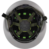 Casque Fibre Metal de style escalade avec bordure compl&egrave;te, R&eacute;pond aux normes CSA type 2, Suspension Rochet, Ventil&eacute; Oxford Builders Supplies Inc
