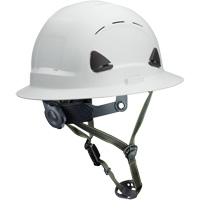 Fibre Metal Climbing Style Helmet with Full Brim, Meets CSA Type 2, Ratchet Suspension, Vented Oxford Builders Supplies Inc