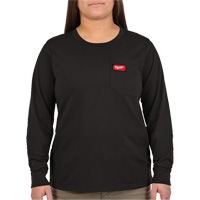 T-shirt &agrave; manches longues avec poches GRIDIRON, Femmes, T-petit, Noir Oxford Builders Supplies Inc