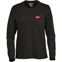 T-shirt &agrave; manches longues avec poches GRIDIRON, Femmes, T-petit, Noir Oxford Builders Supplies Inc