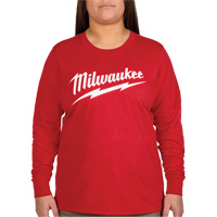 T-shirt &agrave; manches longues avec logo GRIDIRON, Femmes, T-petit, Rouge Oxford Builders Supplies Inc