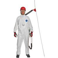 Harness-Compatible Disposable Coverall, Small, White, Tyvek&reg; 500 Oxford Builders Supplies Inc
