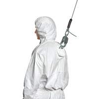 Harness-Compatible Disposable Coverall, Small, White, Tyvek&reg; 500 Oxford Builders Supplies Inc