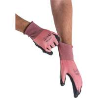 Gants &eacute;cologiques, l&eacute;gers, et r&eacute;sistants &agrave; la coupe, &agrave; haute dext&eacute;rit&eacute;, Taille 10, Calibre 18, Rev&ecirc;tement Mousse de nitrile, Enveloppe en Acier inoxydable/PEHP/rPET, ASTM ANSI niveau A4 Oxford Builders Supplies Inc