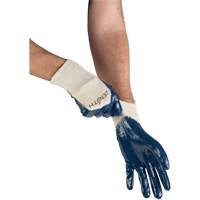 Medium-Weight Interlock Lined Gloves, 9/Large, Nitrile Coating, Cotton Shell Oxford Builders Supplies Inc