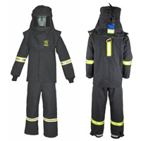 Ensemble de manteau contre l'arc &eacute;lectrique TCG moyen avec courroie de sortie, 75 cal/cm² Oxford Builders Supplies Inc