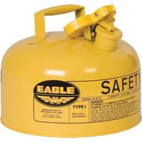 Safety Can for Diesel, Type I, Galvanized Steel, 2 US gal., Yellow, FM Approved/UL/ULC Listed Oxford Builders Supplies Inc