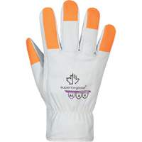 Gants haute visibilit&eacute; r&eacute;sistants &agrave; la coupe Endura Pro, Taille Petit, Enveloppe en Cuir de vache, ASTM ANSI niveau A6 Oxford Builders Supplies Inc