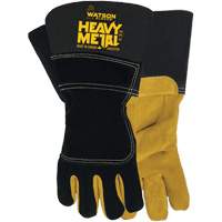 Gants de soudage d'hiver Black Velvet Heavy Metal, Taille Petit, Enveloppe en Cuir d'&eacute;lan refendu, ASTM ANSI niveau A5 Oxford Builders Supplies Inc