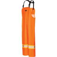 R805 Hurricane Bib Pants, Small, High Visibility Orange Oxford Builders Supplies Inc