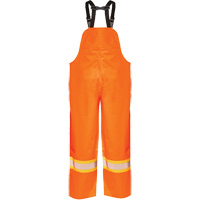 R805 Hurricane Bib Pants, Small, High Visibility Orange Oxford Builders Supplies Inc