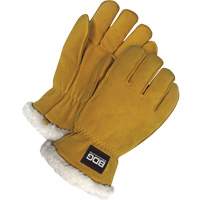 Driver's Gloves, Medium, Split Deerskin Palm, Sherpa Inner Lining Oxford Builders Supplies Inc