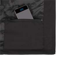 Heated Soft-Shell Jacket, Men's, Small, Black Oxford Builders Supplies Inc