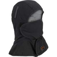 Doublure matelass&eacute;e ignifug&eacute;e Pioneer 765A pour casque de s&eacute;curit&eacute; avec un long cou et embout buccal amovible, Noir/Gris, Coton/FR-Tech/Modacrylique/Nylon Oxford Builders Supplies Inc