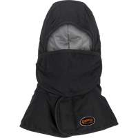 Doublure matelass&eacute;e ignifug&eacute;e Pioneer 765A pour casque de s&eacute;curit&eacute; avec un long cou et embout buccal amovible, Noir/Gris, Coton/FR-Tech/Modacrylique/Nylon Oxford Builders Supplies Inc