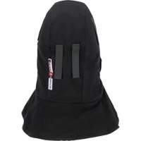 Doublure matelass&eacute;e ignifug&eacute;e Pioneer 765A pour casque de s&eacute;curit&eacute; avec un long cou et embout buccal amovible, Noir/Gris, Coton/FR-Tech/Modacrylique/Nylon Oxford Builders Supplies Inc