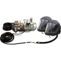 Syst&egrave;me de casque et de protection respiratoire &agrave; adduction d'air DEFENDER pour 2 travailleur Oxford Builders Supplies Inc