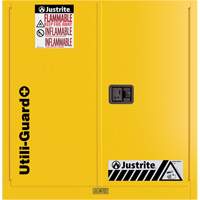 Utili-Guard+ Flammable Safety Cabinet, 30 gal., 1 Door, 43" W x 44" H x 22" D Oxford Builders Supplies Inc