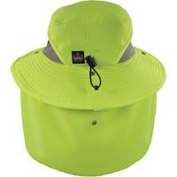 Chapeau de garde forestier 8934 Chill-Its avec prot&egrave;ge-nuque, petit/moyen, Lime haute visibilit&eacute; Oxford Builders Supplies Inc